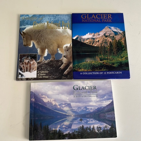 54 postcards from Glacier National Park.